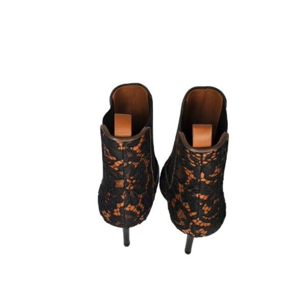 Givenchy Leather Lace Heeled Ankle Boots - Picture 4 of 9